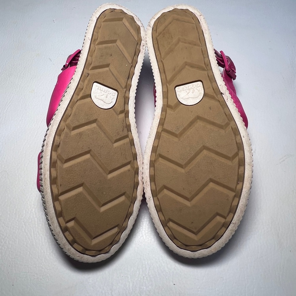 Sorel ONA Streetworks Go To Sandal Womens 9 Hot Pink Padded Leather Platform - Picture 14 of 15